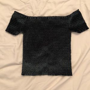 Forever 21 Winter Green Crop Top